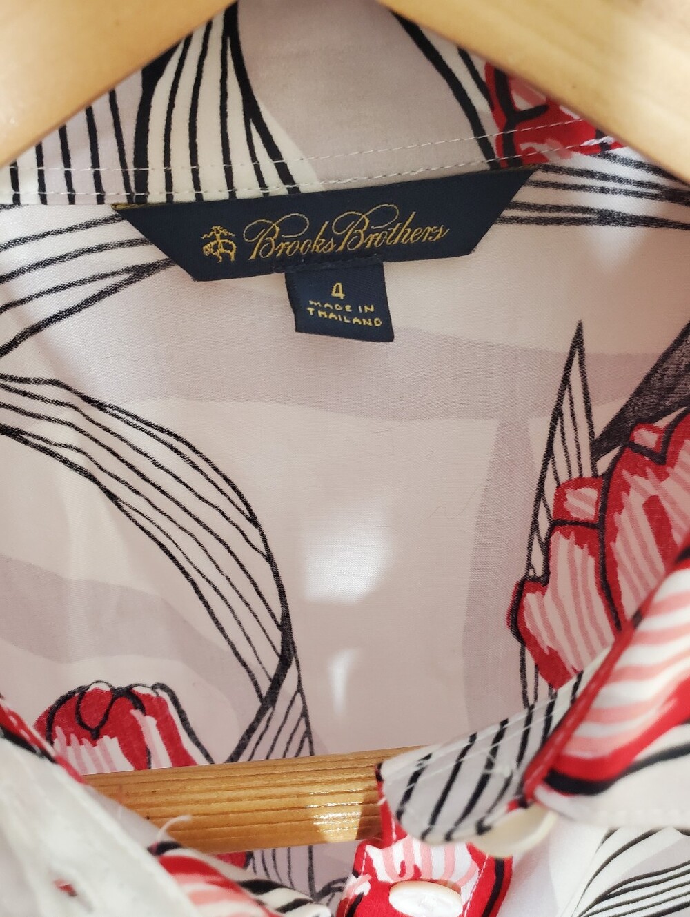 Brooks Brothers Cotton Tulip Shirtdress Belted Size 4 Feminine Cottagecore - Picture 4 of 9